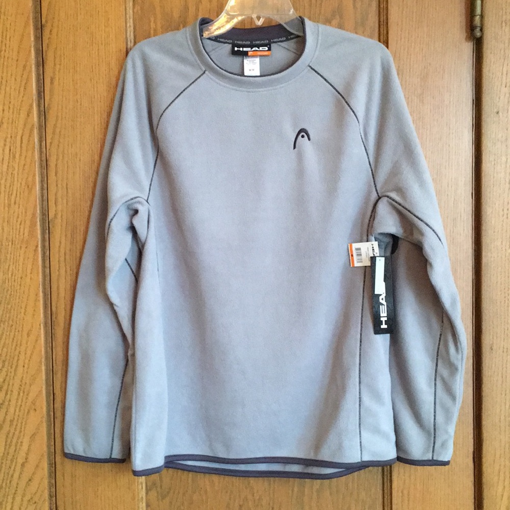 Head gray fleece men's size medium